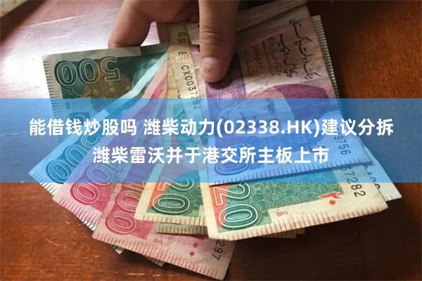 能借钱炒股吗 潍柴动力(02338.HK)建议分拆潍柴雷沃并于港交所主板上市